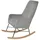moebel-direkt-online Schaukelsessel Hanni Polyester 63 x 103 x 0 cm Grau