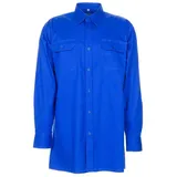 Planam Köperhemd 1/4 Arm, mittelblau