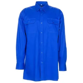 Planam Köperhemd 1/4 Arm, mittelblau