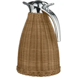 IB Laursen Thermoskanne mit Polyrattangeflecht, Höhe 27 cm, Ø 16,5 cm, braun