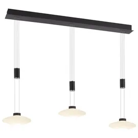 Paul Neuhaus LED Pendelleuchte Lautada in Schwarz 3x 7,5W 2850lm eckig schwarz