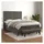 vidaXL Boxspringbett 140 x 200 cm Dunkelgrau