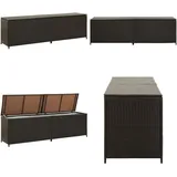 Vidaxl - Gartenbox Poly Rattan 200x50x60 cm Braun - Gartenbox - Auflagenbox - Gartenmöbel - Outdoor Box - Rattan Gartenmöbel - Home & Living