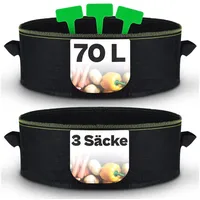 Praknu Pflanzsack Groß 70L Ø60 cm