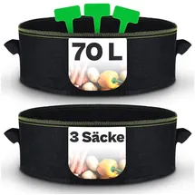 Praknu Pflanzsack Groß 70L Ø60 cm