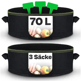 Praknu Pflanzsack Groß 70L Ø60 cm
