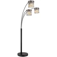GLOBO Stehleuchte Standlampe Wohnzimmerleuchte Rauchfarbe BigLight