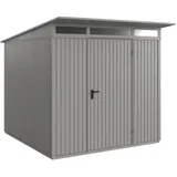 Hörmann Metall-Gerätehaus Berry Classic mit Pultdach Typ 2, 248 x 283 cm,graualuminium,7 m2
