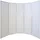 Homestyle4u Paravent Weiß 220x175 cm