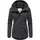 Ragwear Damen, gefütterte, Wasserfeste warme Jacke mit Kapuze in atmungsaktiver Fleece Woll-Optik Monadde Felt YOUMODO Dark Grey Gr. 3XL - 3XL