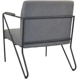 Hofmann Living And More Sessel, grau, B:64cm H:77cm T:76cm, 100% polyester, HOFMANN LIVING AND MORE, Sessel, Sessel