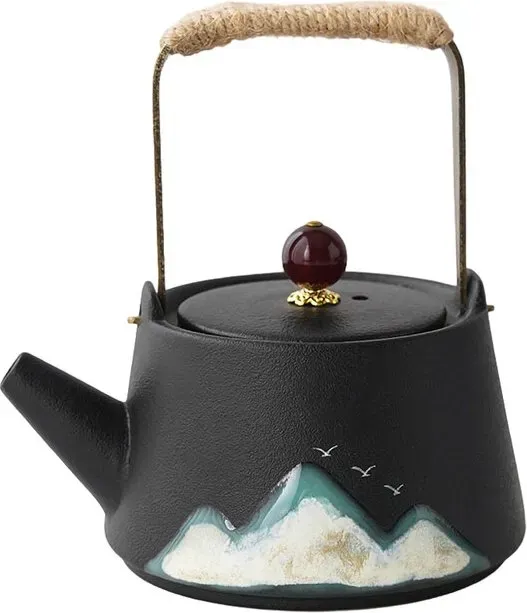 Huacan Teeset im japanischen Stil, antik, einfacher Haushalts-Teekanne, 230 ml