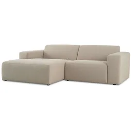 otto home »Koa, 228 cm, L-Form, Modulsofa in Cord, Chenille, Struktur, Webstoff« Designsofa, weicher Lounge-Sitzkomfort, Welleunterfederung, bodentief