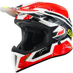 Suomy X-Wing Subatomic Motocross Helm, schwarz-rot, Größe L für Männer