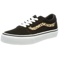 Vans Ward Seasonal Sneaker, (Suede) Black/Cheetah, 32 EU