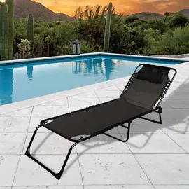 marbueno summer Marbueno Sonnenliege 190 x 58 x 27 cm Schwarz