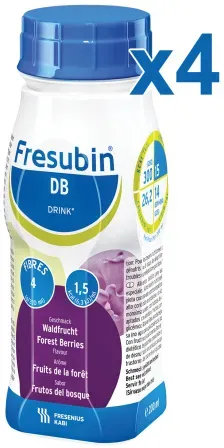 Fresubin DB Drink Waldfrucht Trinkflaschen 4x200ml