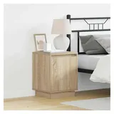 vidaXL Nachtschrank Sonoma-Eiche 39 x 34,5 x 50 cm Braun