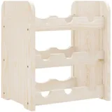 vidaXL Weinregal 33x25x37 cm Massivholz Kiefer