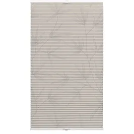 otto home Plissee OTTO HOME "Dekor Bamboo Moonbeam grau", grau, B:40cm H:130cm, Obermaterial: 100% Polyester, Plissees, Klemmträger mit Feststellschraube, blickdicht