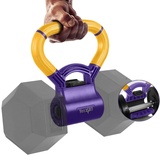 Yes4All N90Y Kettlebell Griff, Gelb/Lila, Hantel-Konverter