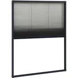 vidaXL Insektenschutz-Plissee für Fenster Aluminium Anthrazit 60x80cm