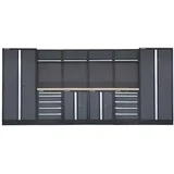 feistos Werkstatteinrichtung Apollo 15 Schwarz/Anthrazit 46x456x200cm