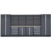 feistos Werkstatteinrichtung Apollo 15 Schwarz/Anthrazit 46x456x200cm