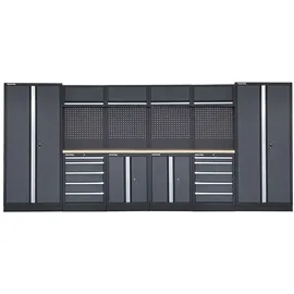 feistos Werkstatteinrichtung Apollo 15 Schwarz/Anthrazit 46x456x200cm