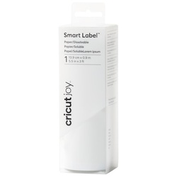 Cricut Joy Smart Label Papier – auflösbar 14x91 cm  (weiß)