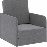 vidaXL Schlafsessel Ausziehbar 72 x 72 x 59,5 cm Hellgrau