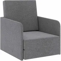 vidaXL Schlafsessel Ausziehbar 72 x 72 x 59,5 cm Hellgrau