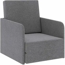 vidaXL Schlafsessel Ausziehbar 72 x 72 x 59,5 cm Hellgrau