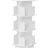 ML-Design Kinderbücherregal drehbar 40 x 94 x 40 cm Holzwerkstoff weiß