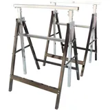 Lemodo Arbeitsbock 2er Set, höhenverstellbar, Klappbock mit 200 kg Tragkraft