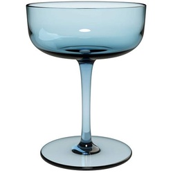 like. by Villeroy & Boch Sektschale Like Ice 2tlg. Kristall, Kristalloptik Blau