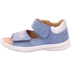 superfit Mädchen Polly Sandale, Blau Silber 8000, 19 EU