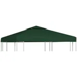 vidaXL Pavillon-Ersatzdach, Grün, Textil, 300x1x300 cm, Sonnen- & Sichtschutz, Pavillons & Pergolas