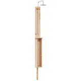 vidaXL Outdoor-Dusche Braun 24 x 19 x 246 cm