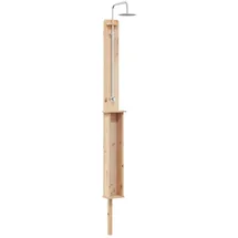 vidaXL Outdoor-Dusche Braun 24 x 19 x 246 cm