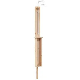 vidaXL Outdoor-Dusche Braun 24 x 19 x 246 cm