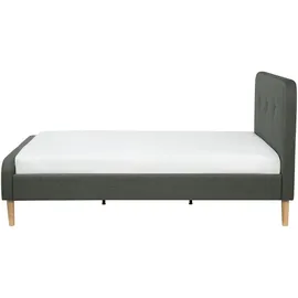 Beliani Polsterbett Grau 140 x 200 cm RENNES (140 x 200 cm)
