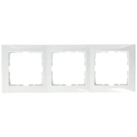 Berker Rahmen 3-fach S.1, polarweiß glänzend