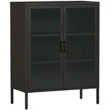 [en.casa] Sideboard Fauske 80x40x101,5cm Schwarz