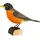 WILDLIFEGARDEN Wildlife Garden - Vogel, Dekovogel, Holzvogel - Wanderdrossel - Holz