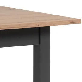 Homestyle4u Esstisch 120x80 in Braun ausziehbar Industrial Style | Gr.: onesize