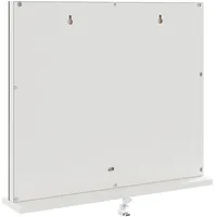 vidaXL Kosmetikspiegel, LED Schminkspiegel Weiß 50 x 10 x 44 cm Glas und Stahl