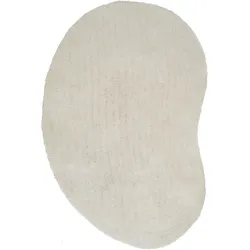 Hochflor-Teppich »Halrum, einfarbig,«, organische Form, 89684664-70 natur 25 mm