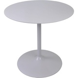 SalesFever Esstisch, rund, Bistro Tisch, Tulpentisch, weiß