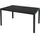 INDA-EXCLUSIV Gartentisch 150 x 90 x 74 cm Anthrazit/Schwarz